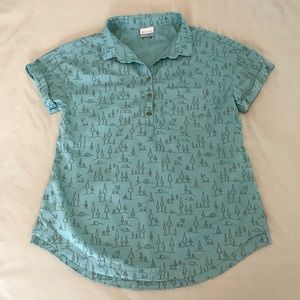 Men’s Columbia Short Sleeve Camping Shirt Medium